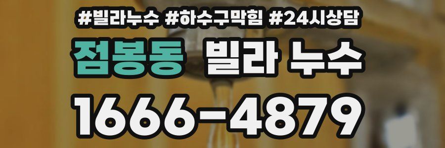 점봉동 빌라 누수