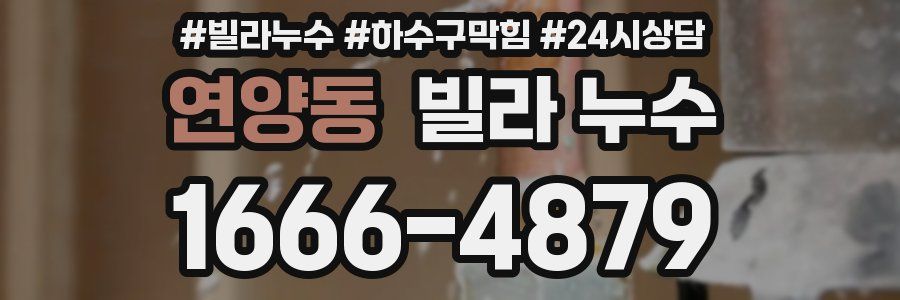 연양동 빌라 누수