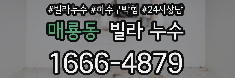 매룡동 빌라 누수
