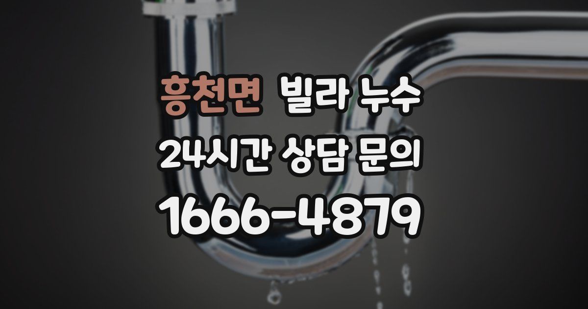 흥천면 빌라 누수