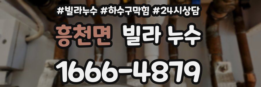 흥천면 빌라 누수