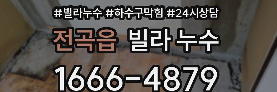 전곡읍 빌라 누수