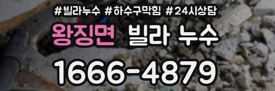 왕징면 빌라 누수