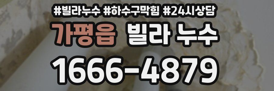 가평읍 빌라 누수