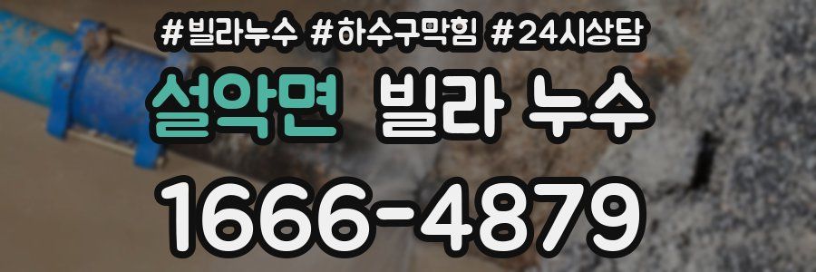 설악면 빌라 누수