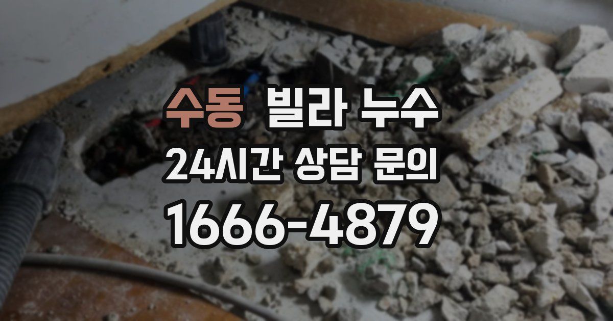 수동 빌라 누수