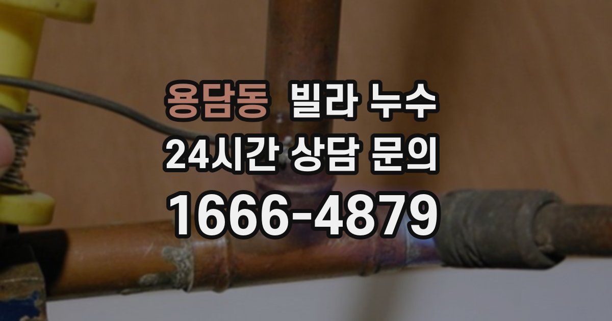 용담동 빌라 누수