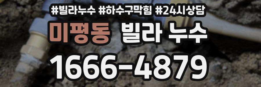 미평동 빌라 누수