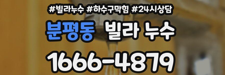 분평동 빌라 누수