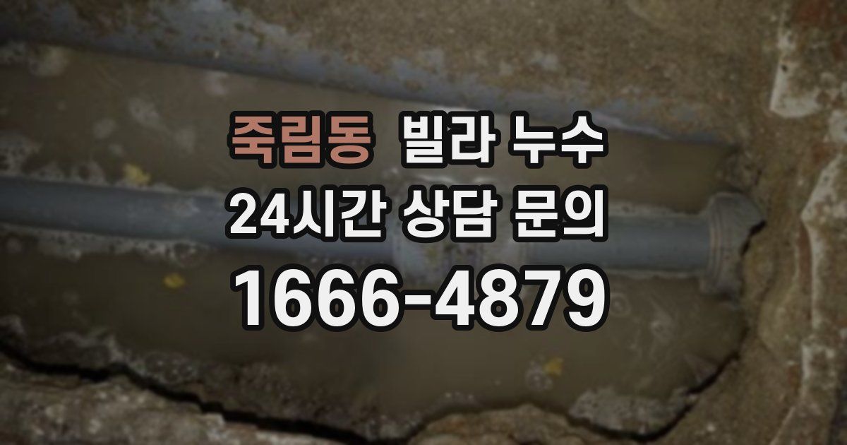 죽림동 빌라 누수