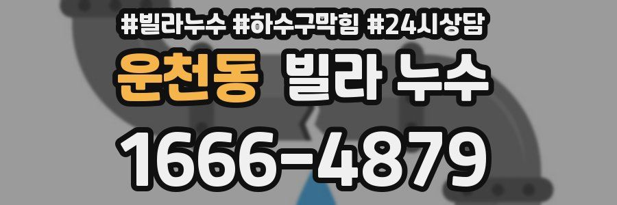 운천동 빌라 누수