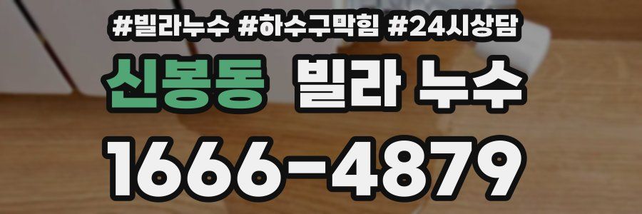 신봉동 빌라 누수