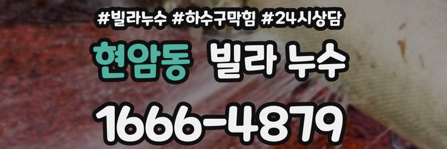 현암동 빌라 누수