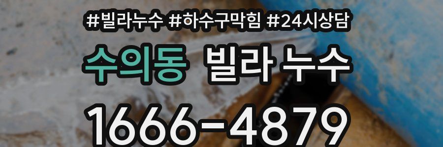수의동 빌라 누수