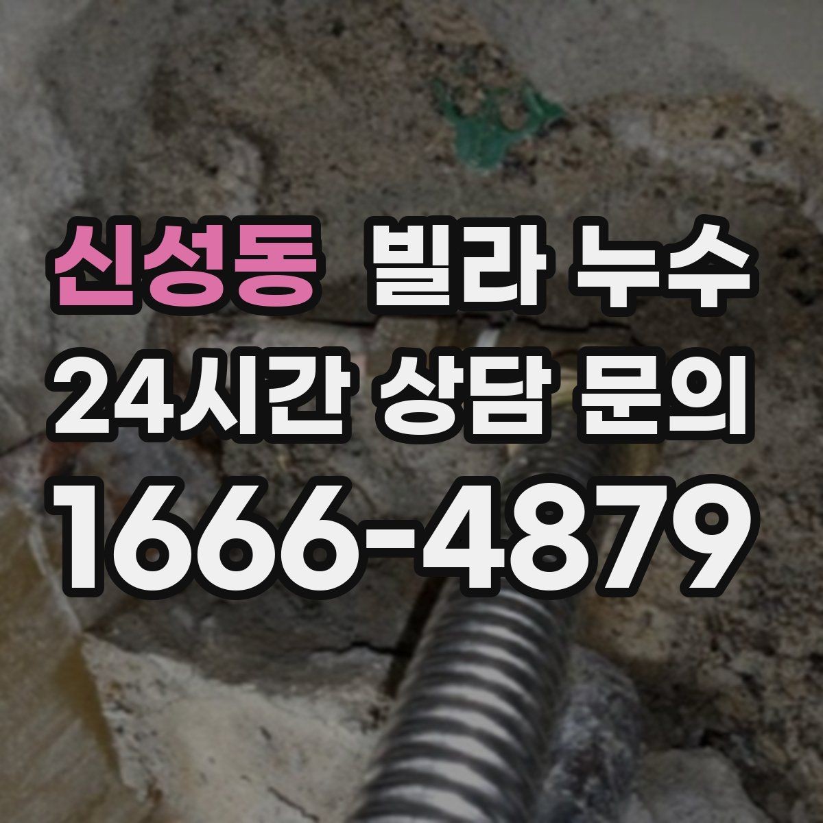 신성동 빌라 누수 배수구 막힘이 누수처럼 보일 수 있어요