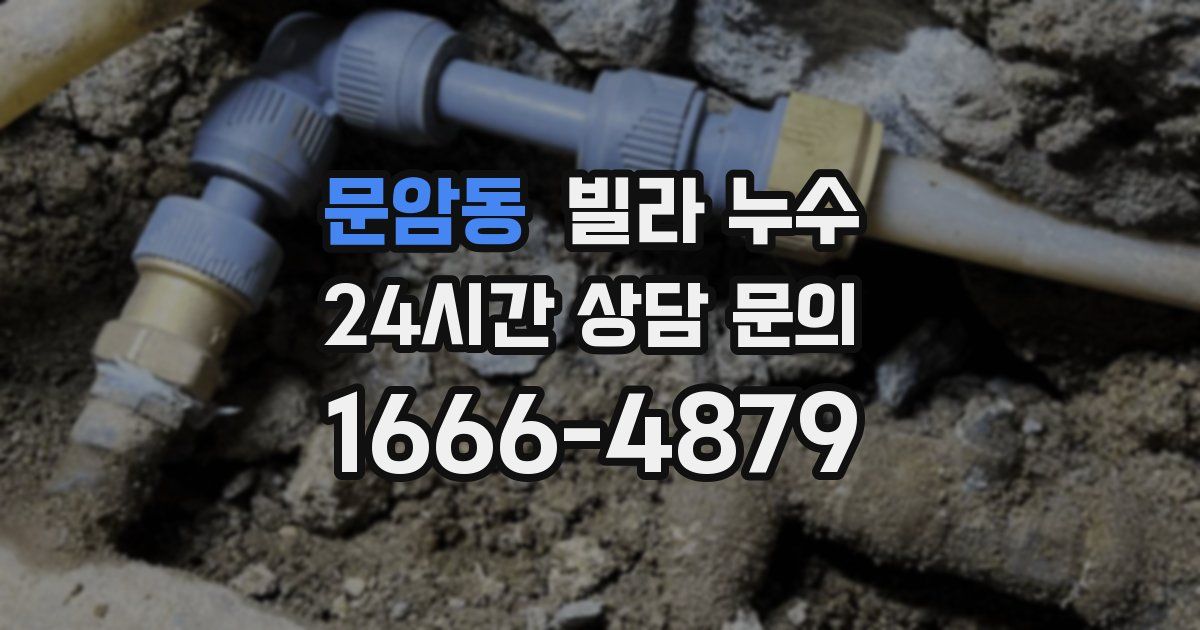 문암동 빌라 누수