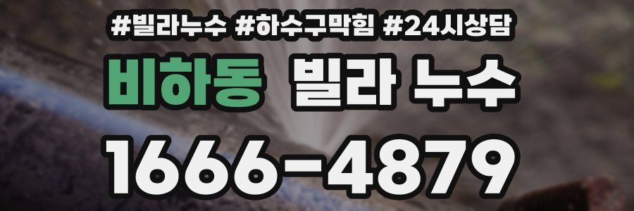 비하동 빌라 누수