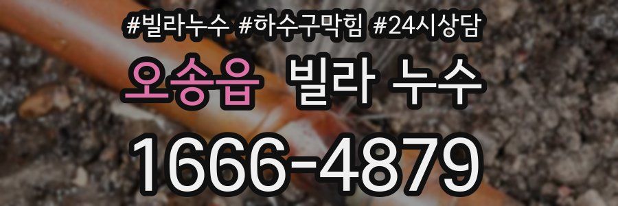 오송읍 빌라 누수