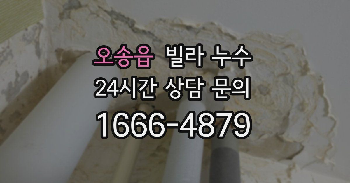 오송읍 빌라 누수