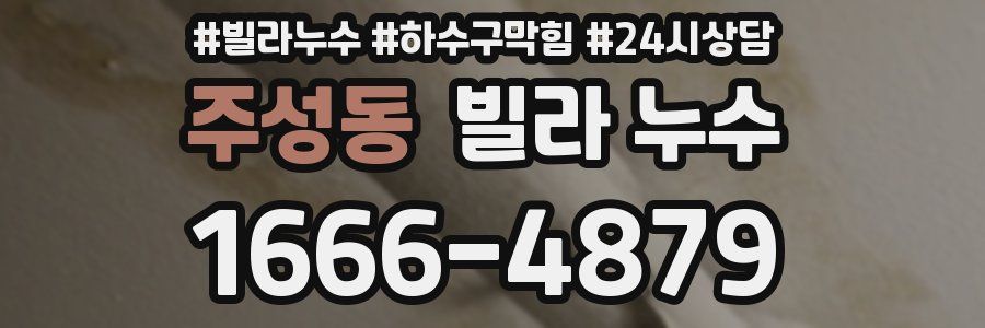 주성동 빌라 누수