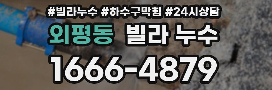외평동 빌라 누수