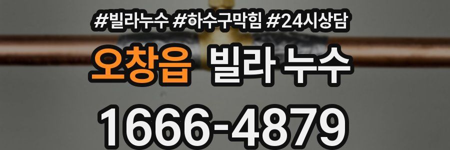 오창읍 빌라 누수