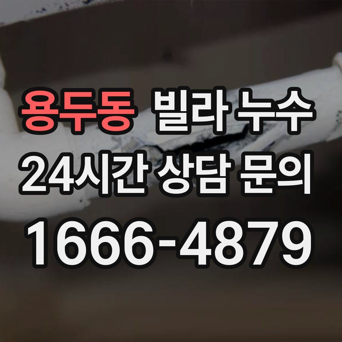 용두동 빌라 누수 세탁실 바닥 배수구가 넘칠 때 대처