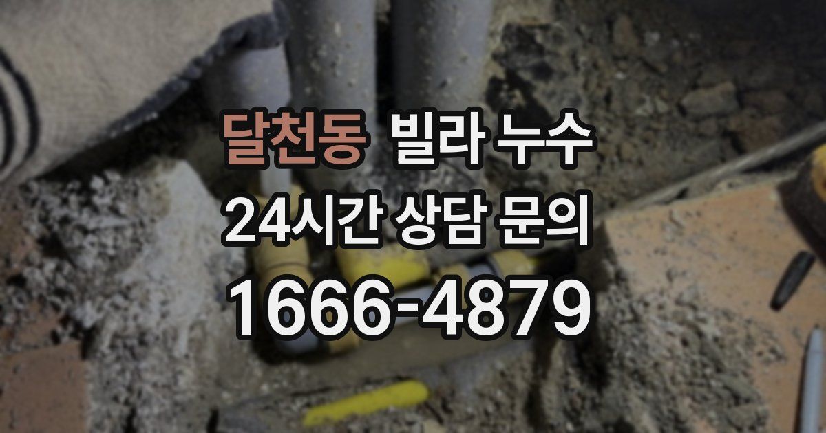 달천동 빌라 누수