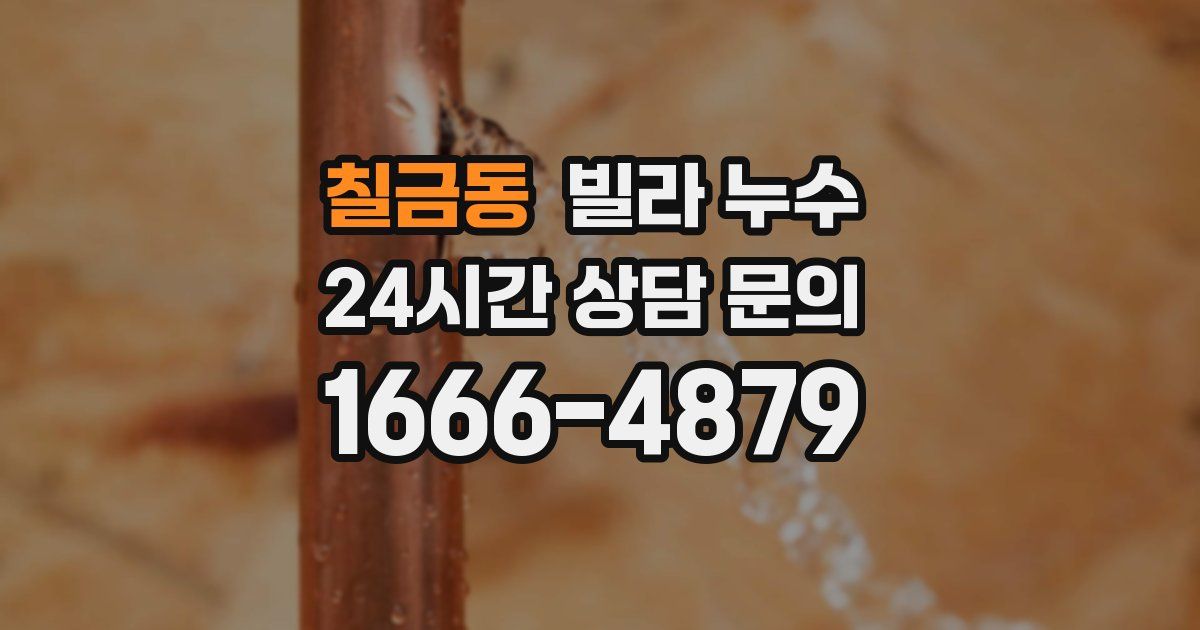 칠금동 빌라 누수