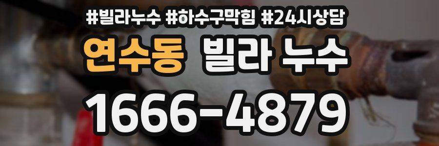 연수동 빌라 누수