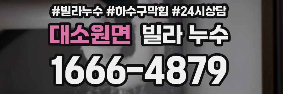 대소원면 빌라 누수