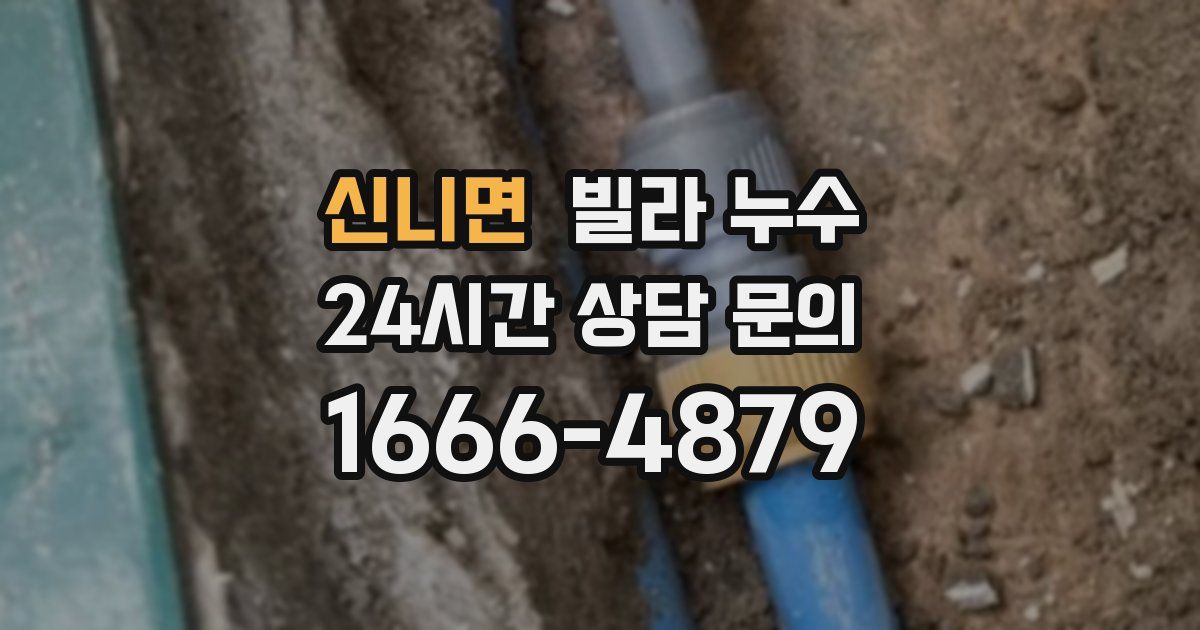 신니면 빌라 누수