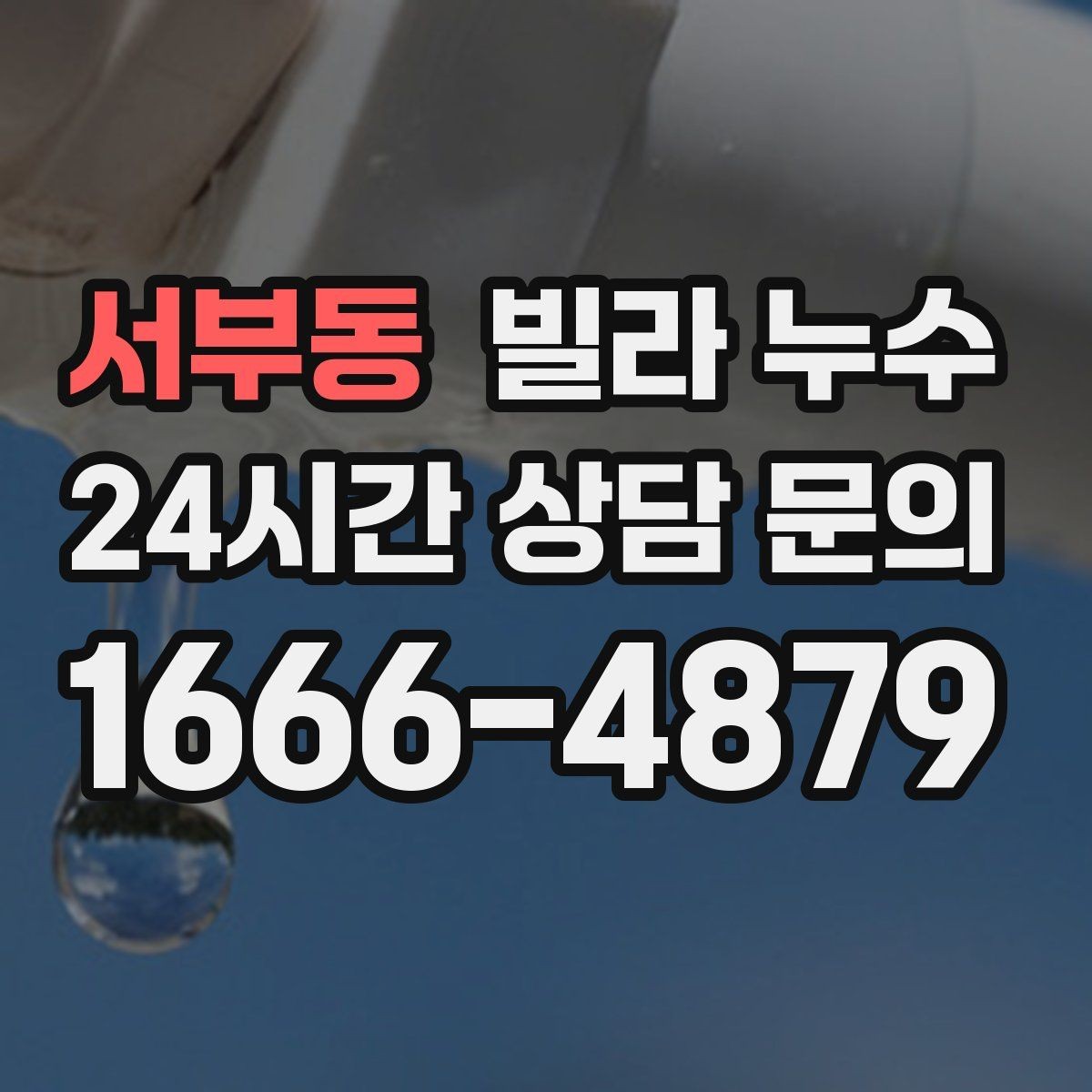 서부동 빌라 누수 계량기함 주변 물기 발견 시 점검 포인트