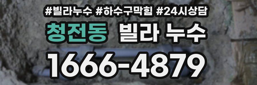 청전동 빌라 누수