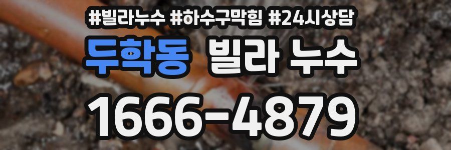 두학동 빌라 누수