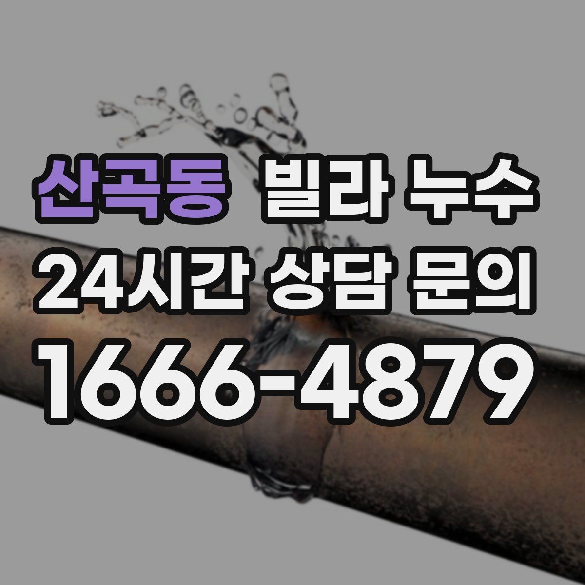 산곡동 빌라 누수 현관 바닥이 젖으면 외부 유입일까