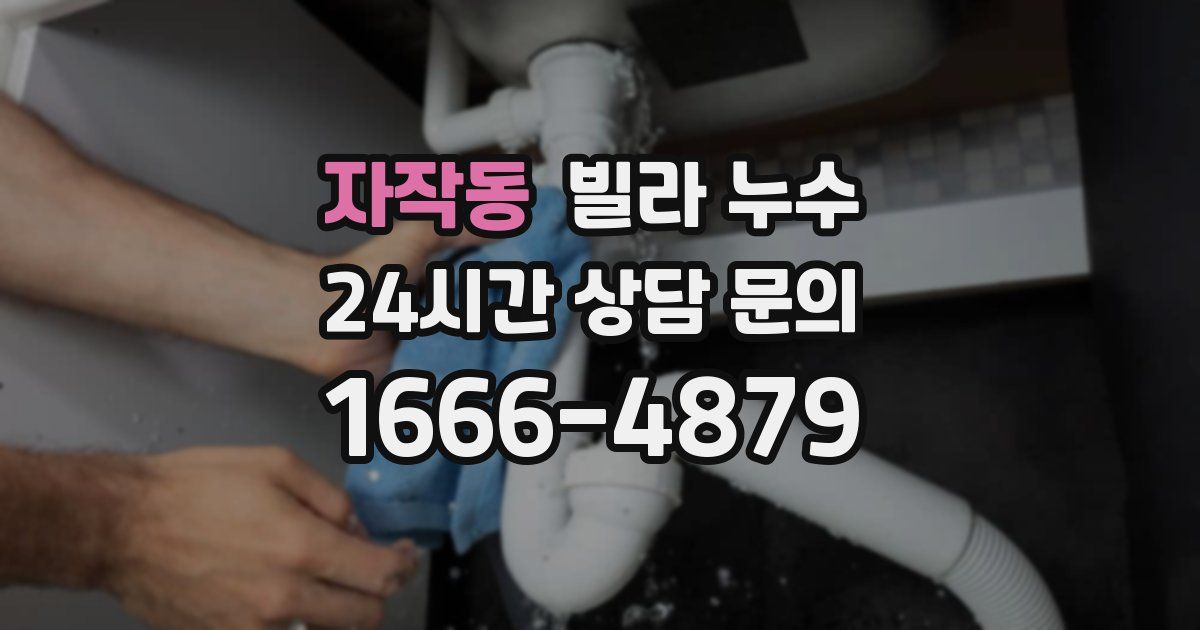 자작동 빌라 누수