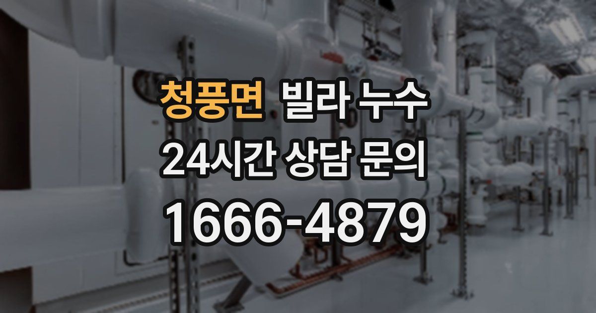 청풍면 빌라 누수