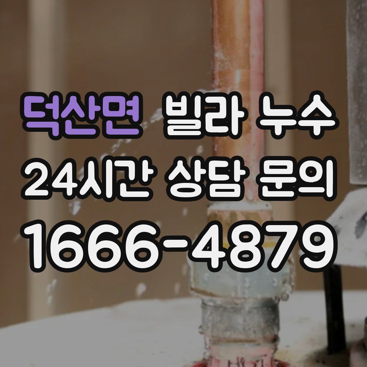 덕산면 빌라 누수