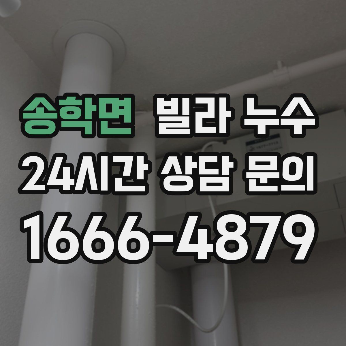 송학면 빌라 누수 최상층 세대에서 비 오는 날만 천장이 젖는다면