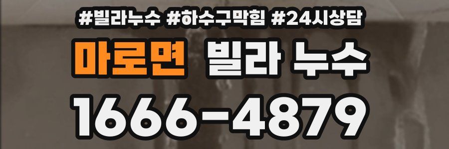 마로면 빌라 누수