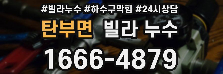 탄부면 빌라 누수