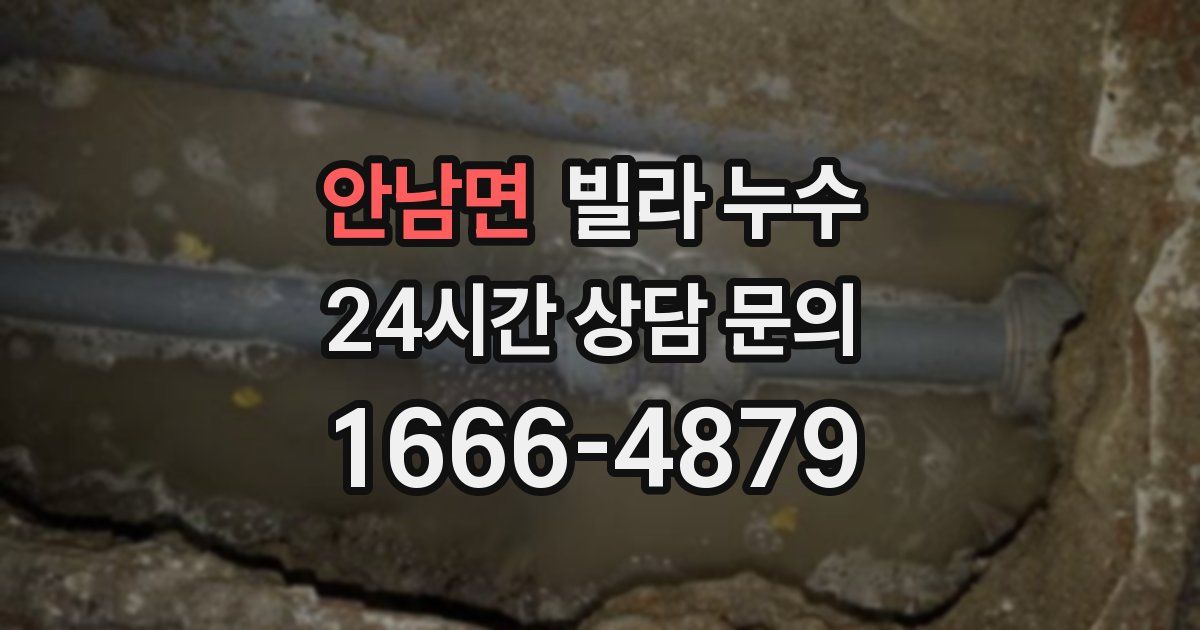 안남면 빌라 누수