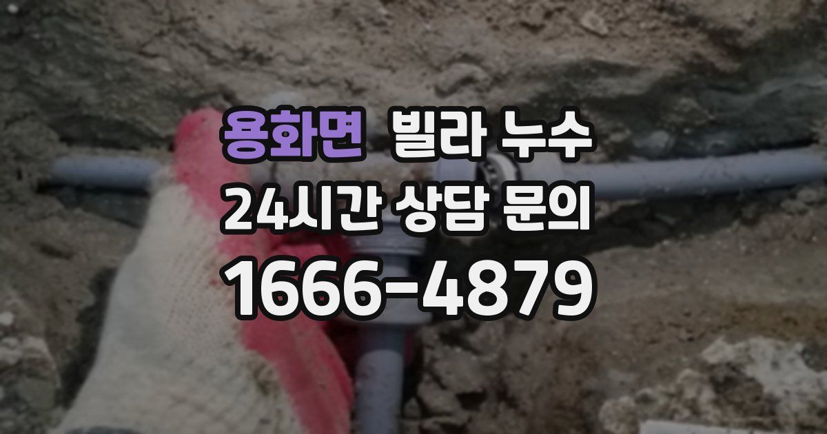 용화면 빌라 누수