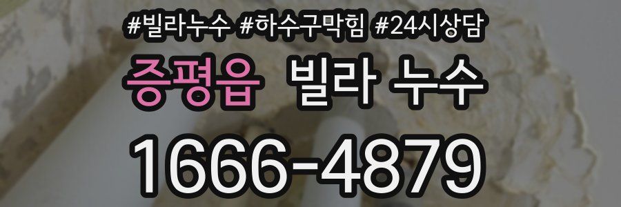 증평읍 빌라 누수