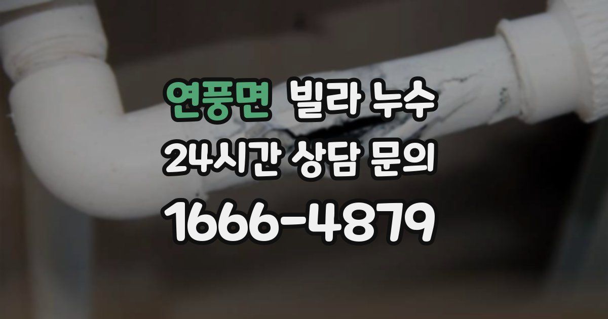 연풍면 빌라 누수