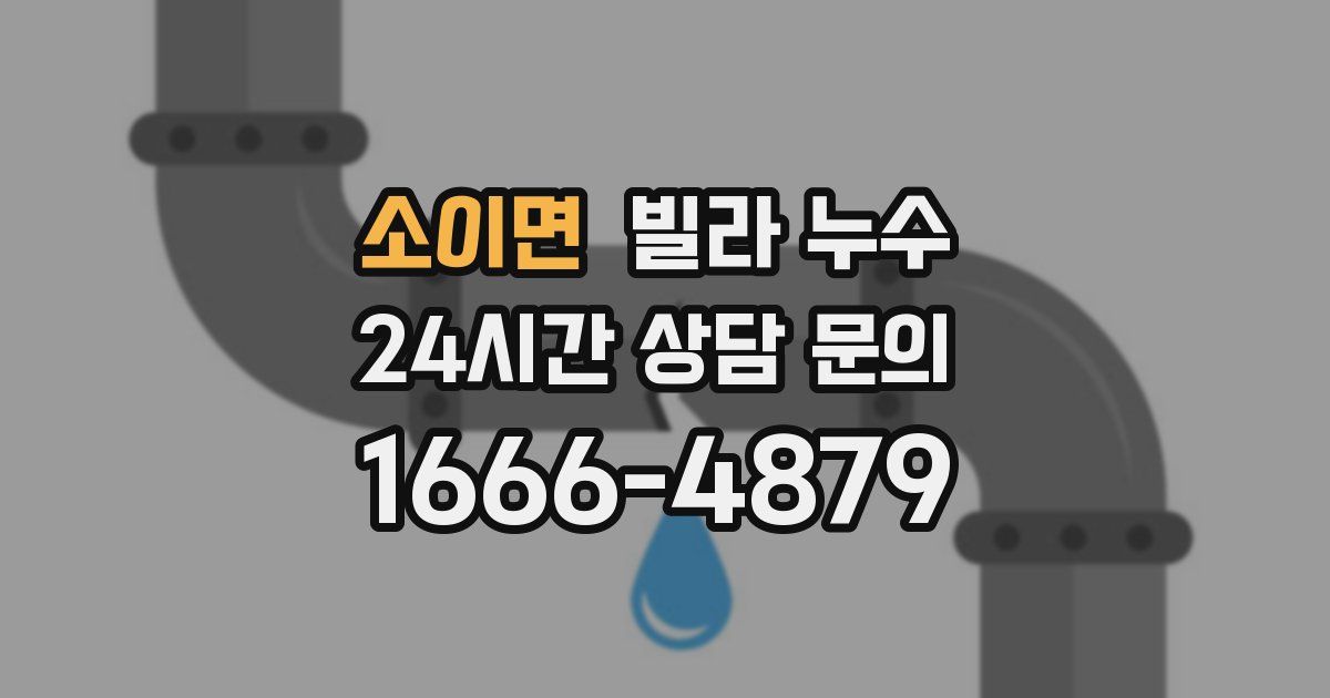 소이면 빌라 누수