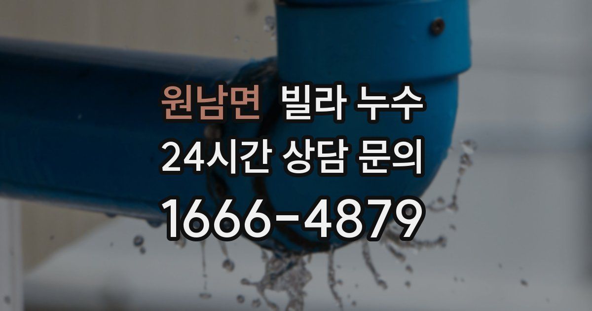 원남면 빌라 누수