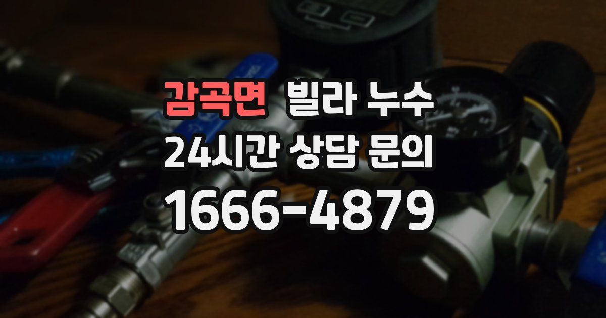 감곡면 빌라 누수