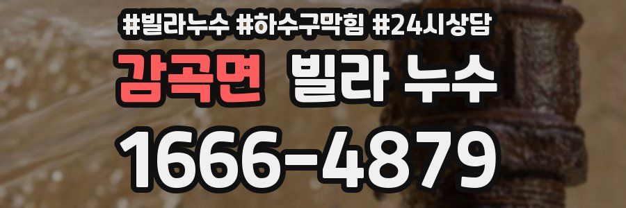 감곡면 빌라 누수